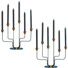 A Pair of Large Candelabra By Gunner Anderson Circa 1955
