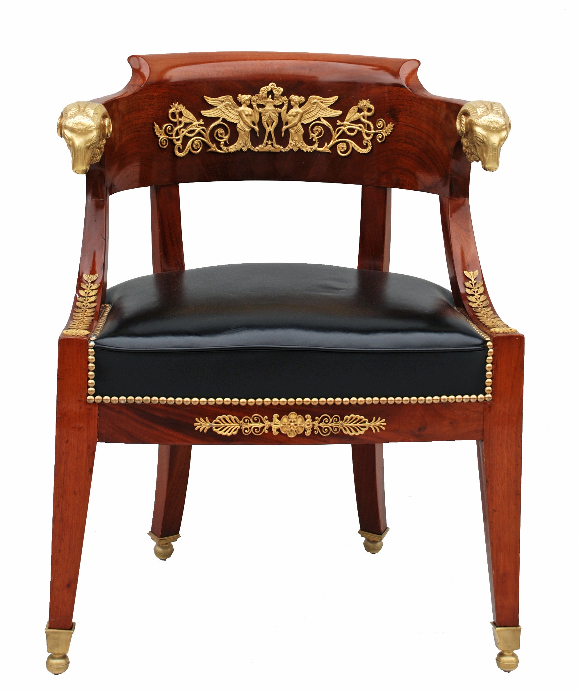 French Empire Desk Chair circa 1830's
