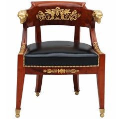 French Empire Desk Chair circa 1830's
