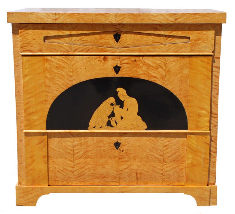 A Norwegian Biedermeier Chest of Drawers Circa 1830
