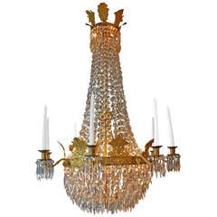 A Important French Empire Chandelier Circa 1810 - 1820