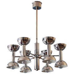 A French Modernist Hanging Lamp Circa 1960
s