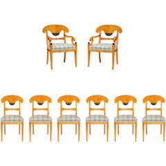 Biedermeier Style Set of Dining Chairs