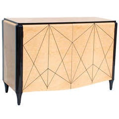 Art Deco Style Burr Ash Sideboard Art Deco Style Burr Ash Sideboard