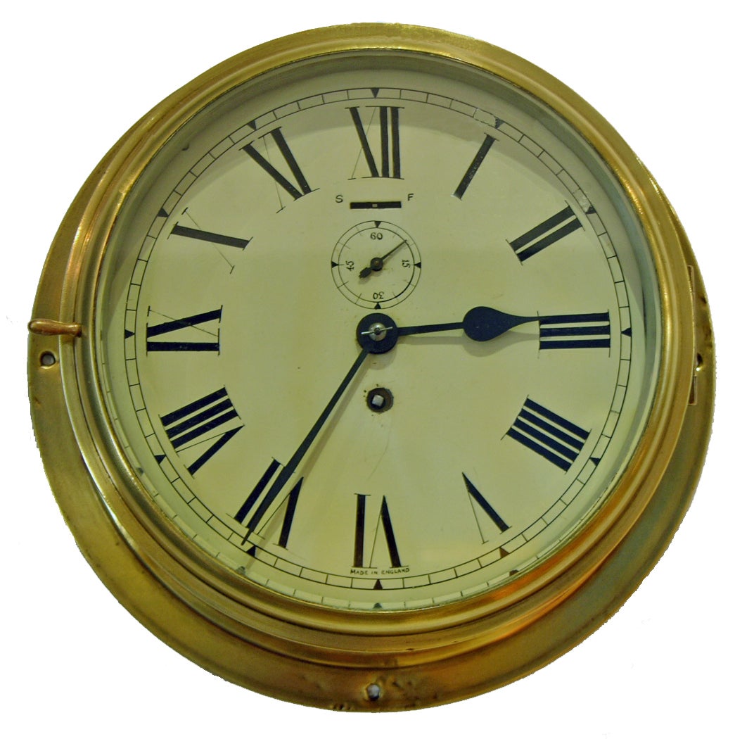 An English Ex - Admiralty Ships Bulkhead Clock