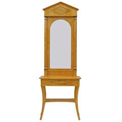Biedermeier Style Mirror and Console