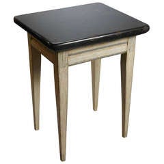 Swedish Neoclassical Painted Table with a Marble Top