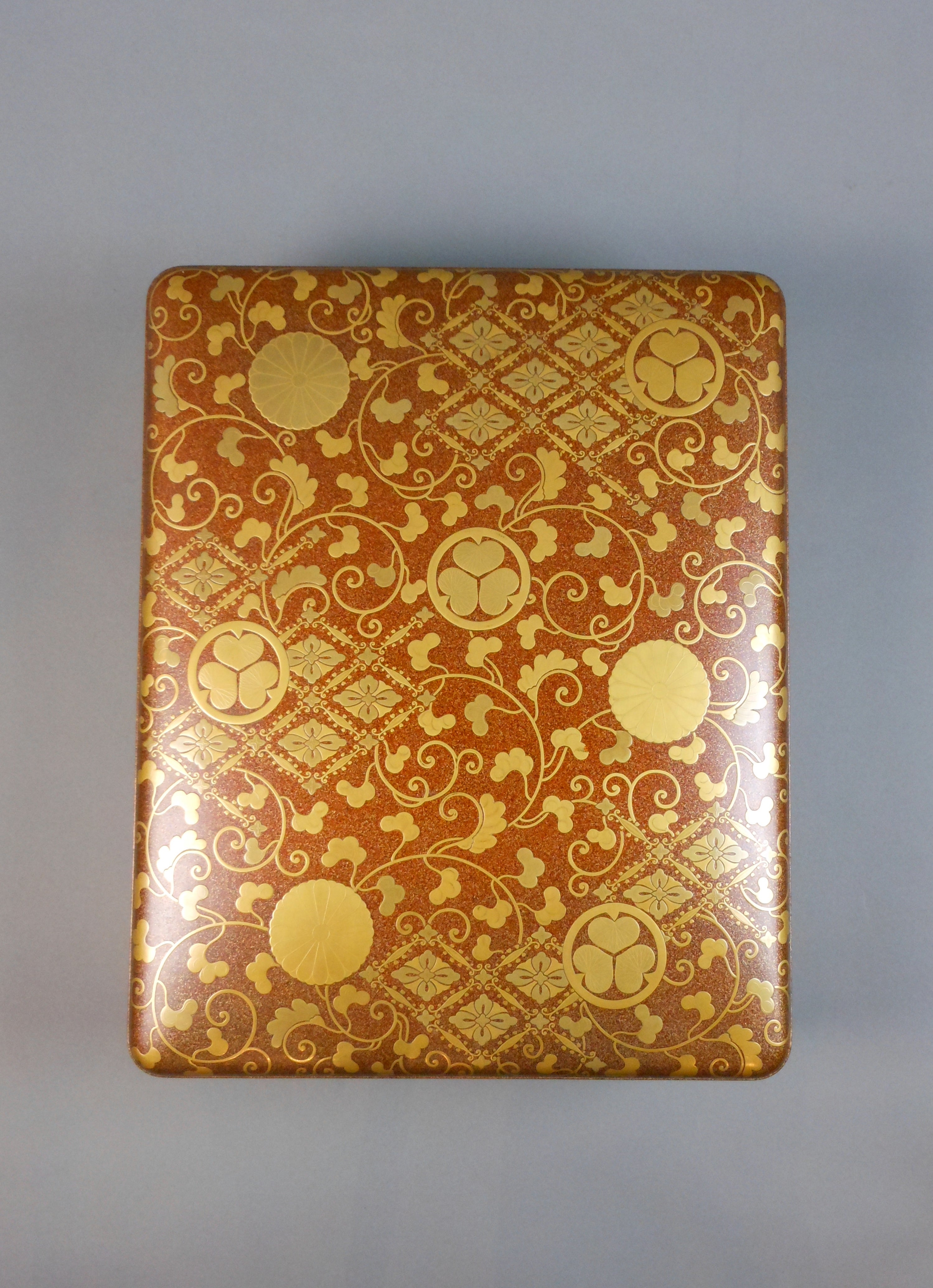 Large Japanese Gold Lacquer Document Box