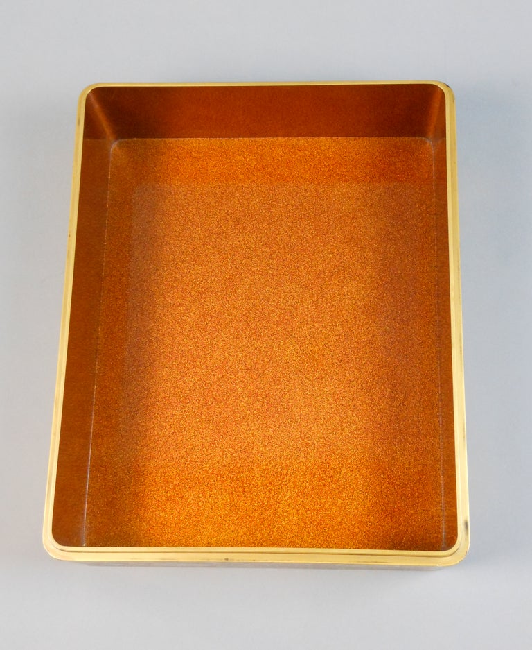 19th Century Large Japanese Gold Lacquer Document Box