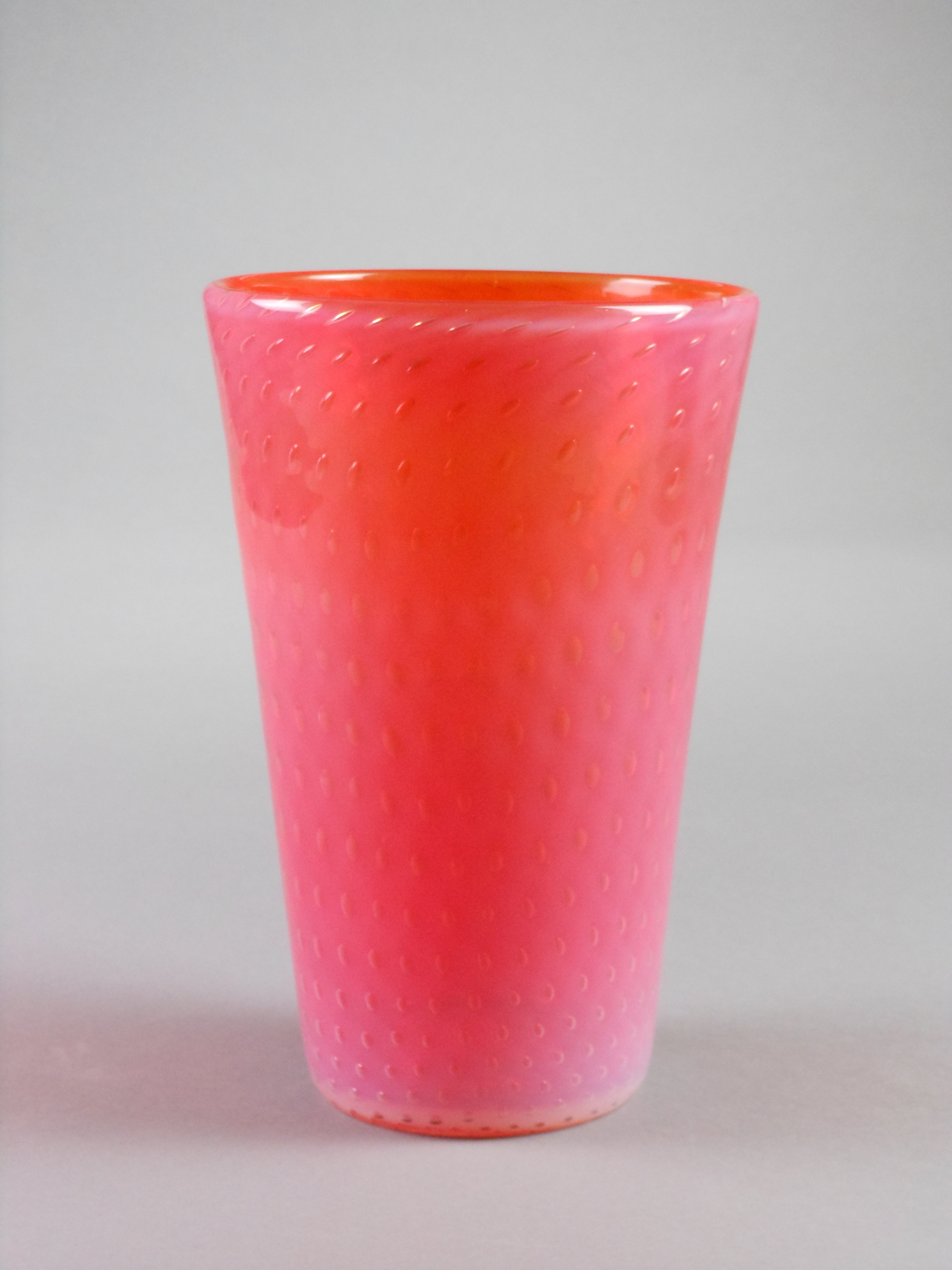 Scandinavian Modern Layered Glass Vase by Gunnel Nyman For Sale