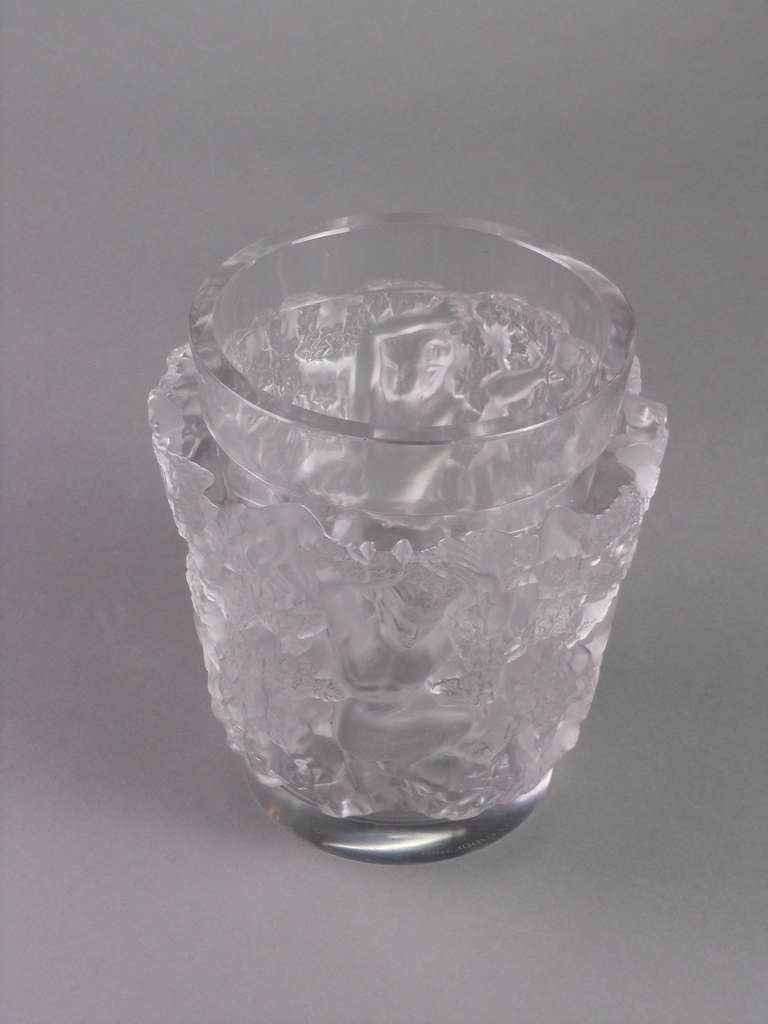 A French Bacchus Vase by Rene Lalique,  Acid-Stamped 