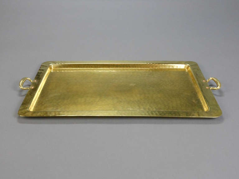 Unknown Arts and Crafts Brass Tray
