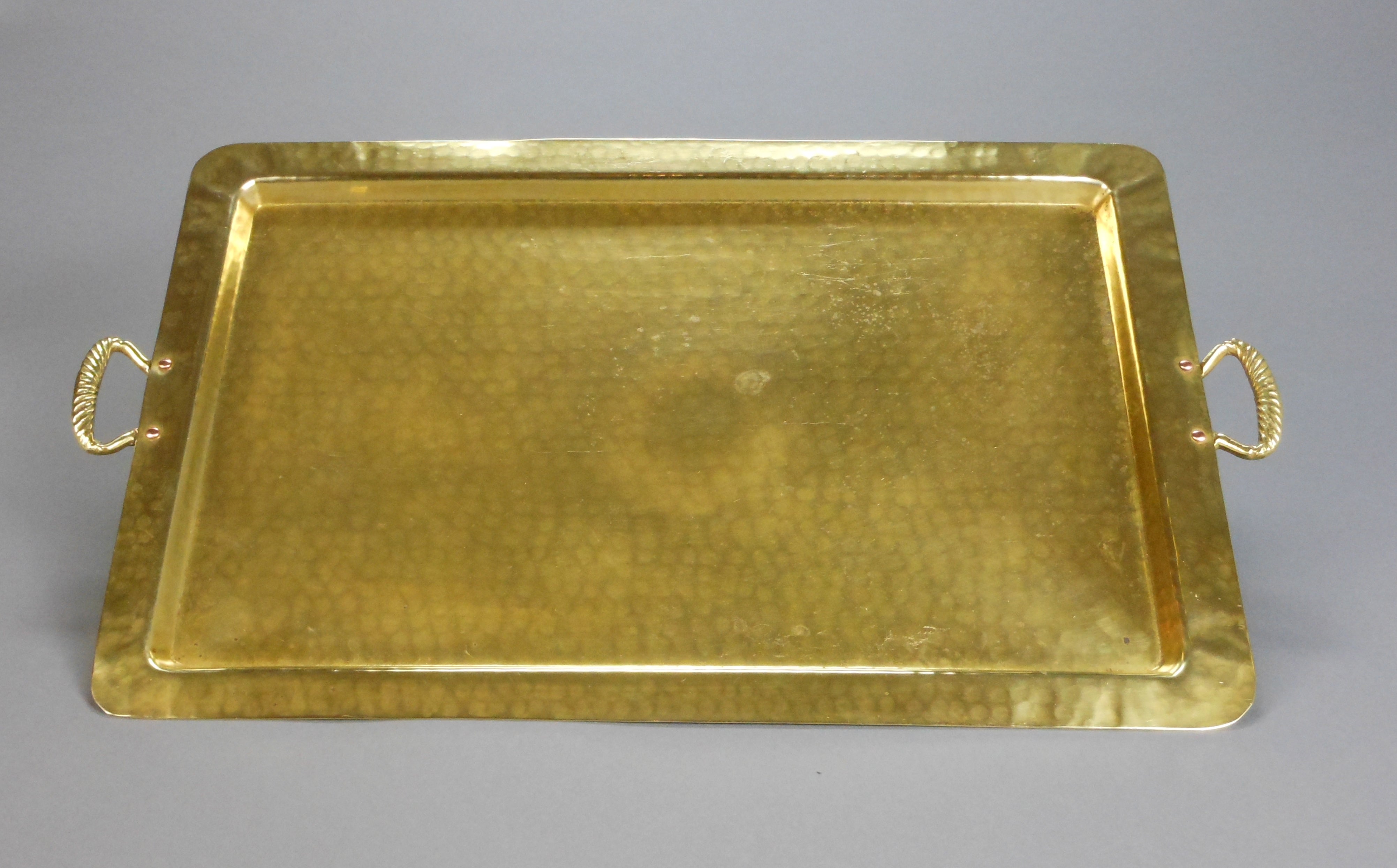 Arts and Crafts Brass Tray
