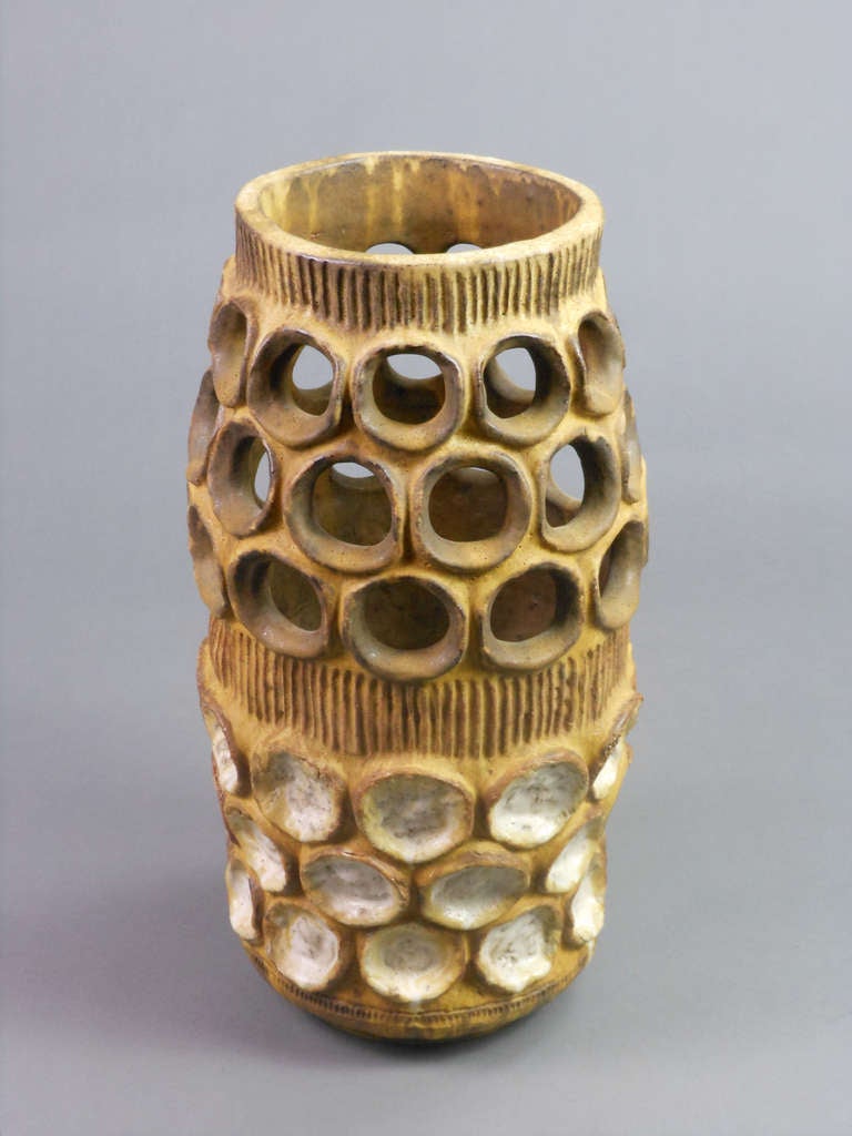 MidCentury Modern Ceramic Vase by A.M. Stals at 1stdibs