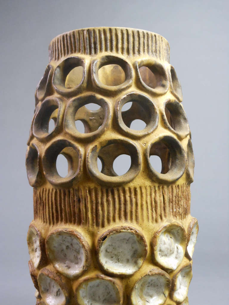 MidCentury Modern Ceramic Vase by A.M. Stals at 1stdibs