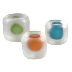 A Set of 3 Glass Paperweights
