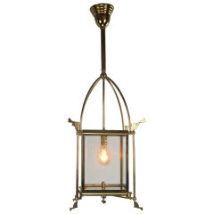 An Aesthetic Movement Brass Lantern