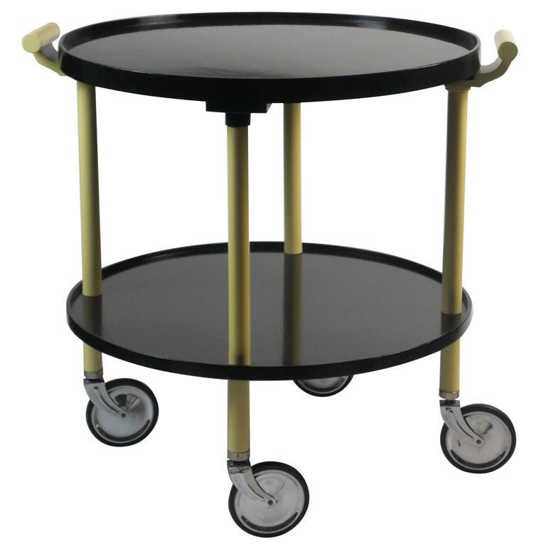 German Art Deco Tray Table on Casters For Sale