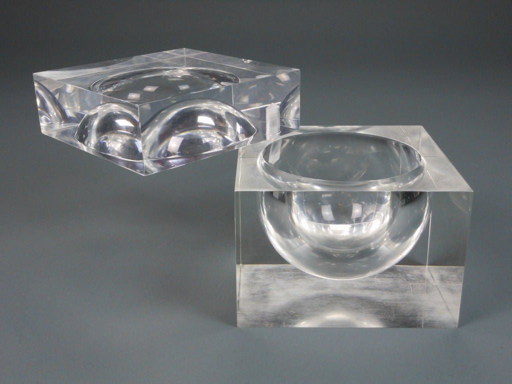 Mid-20th Century A French Lucite Box