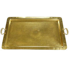 Arts and Crafts Brass Tray