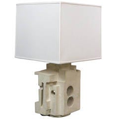 French Concrete Lamp