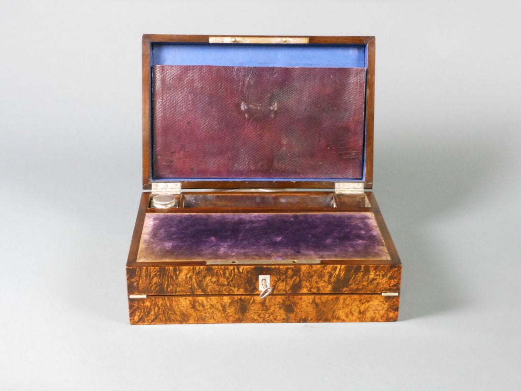 A Charles X Burlwood Box In Good Condition In New York, NY