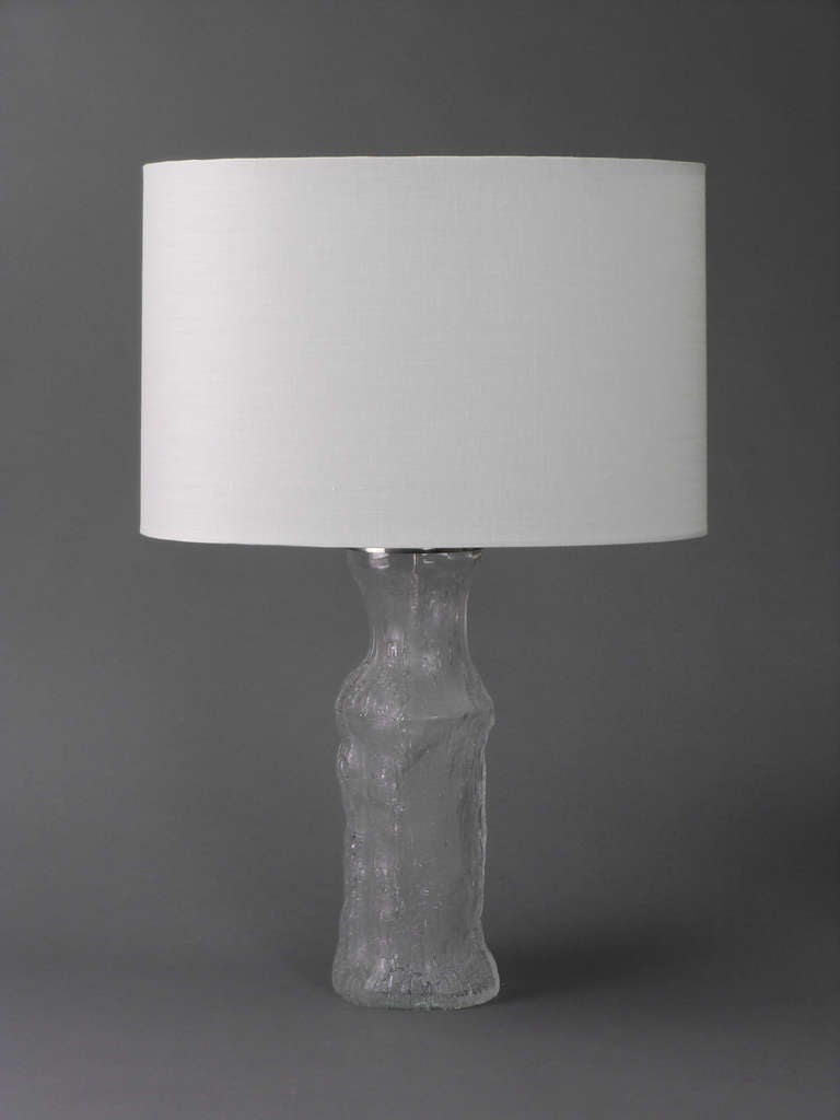 Scandinavian Modern Pair of Glass Lamps by Timo Sarpaneva for Luxus For Sale 1