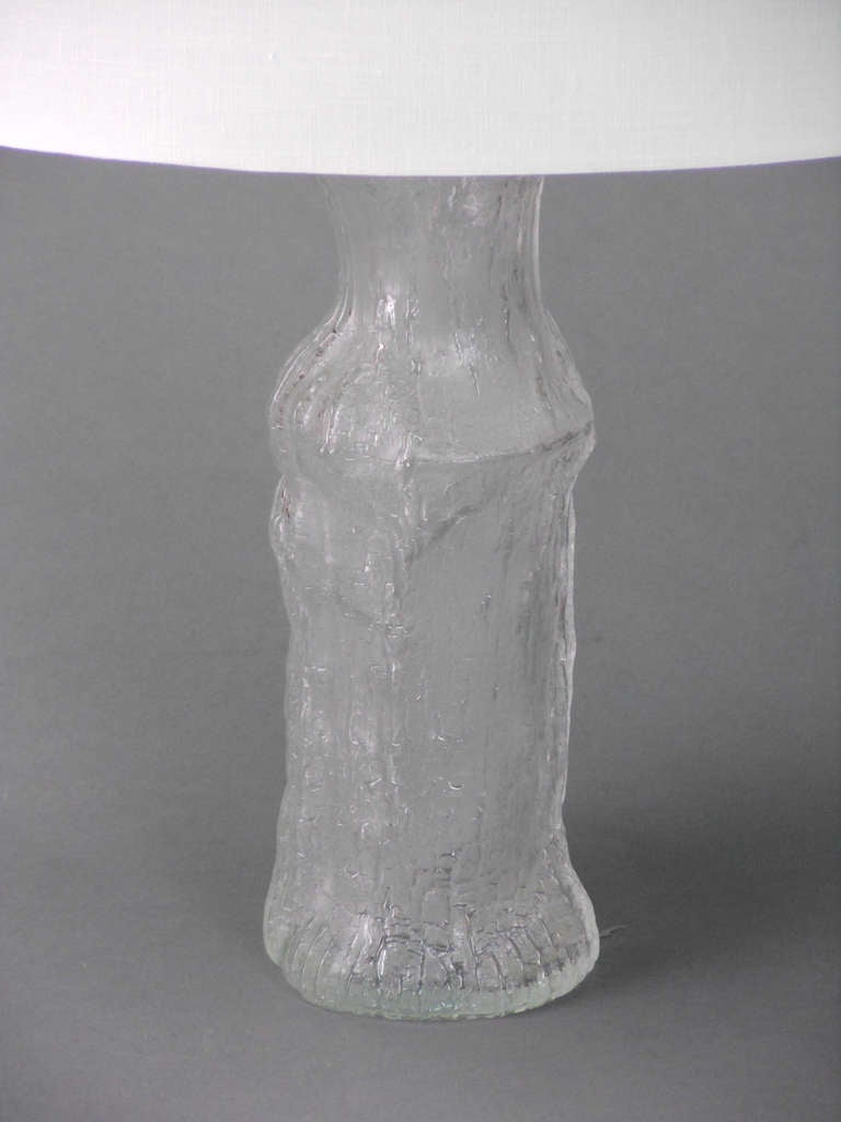 Scandinavian Modern Pair of Glass Lamps by Timo Sarpaneva for Luxus For Sale 2