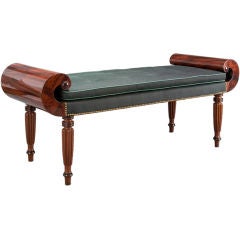 Antique An American Federal Mahogany Bench