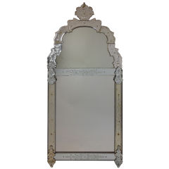 Regence Period Glass Mirror 8