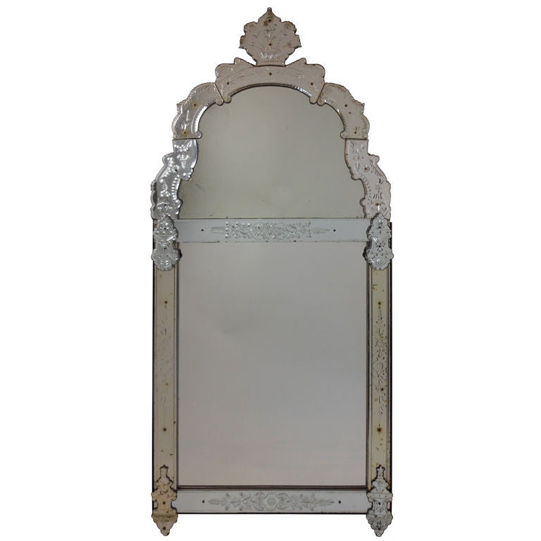 Regence Period Glass Mirror For Sale