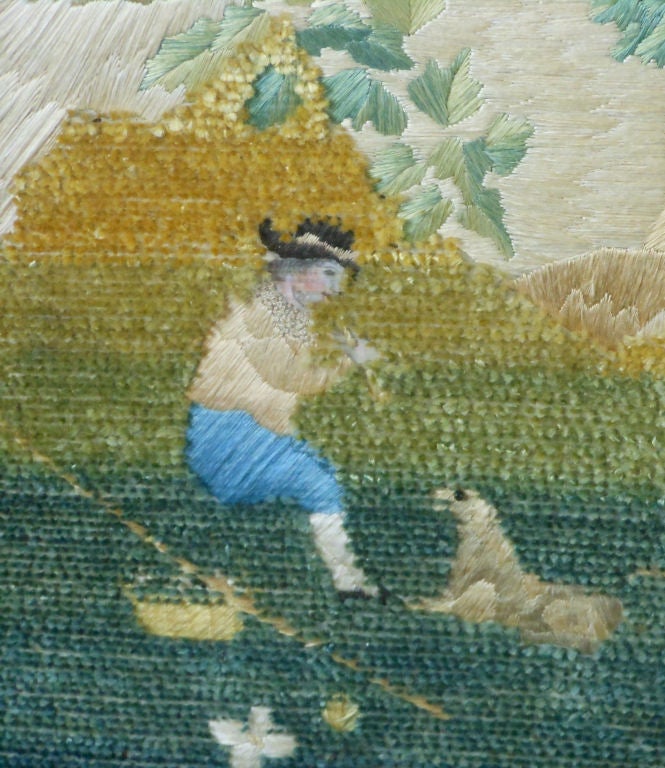 French Needlework Landscape For Sale at 1stdibs