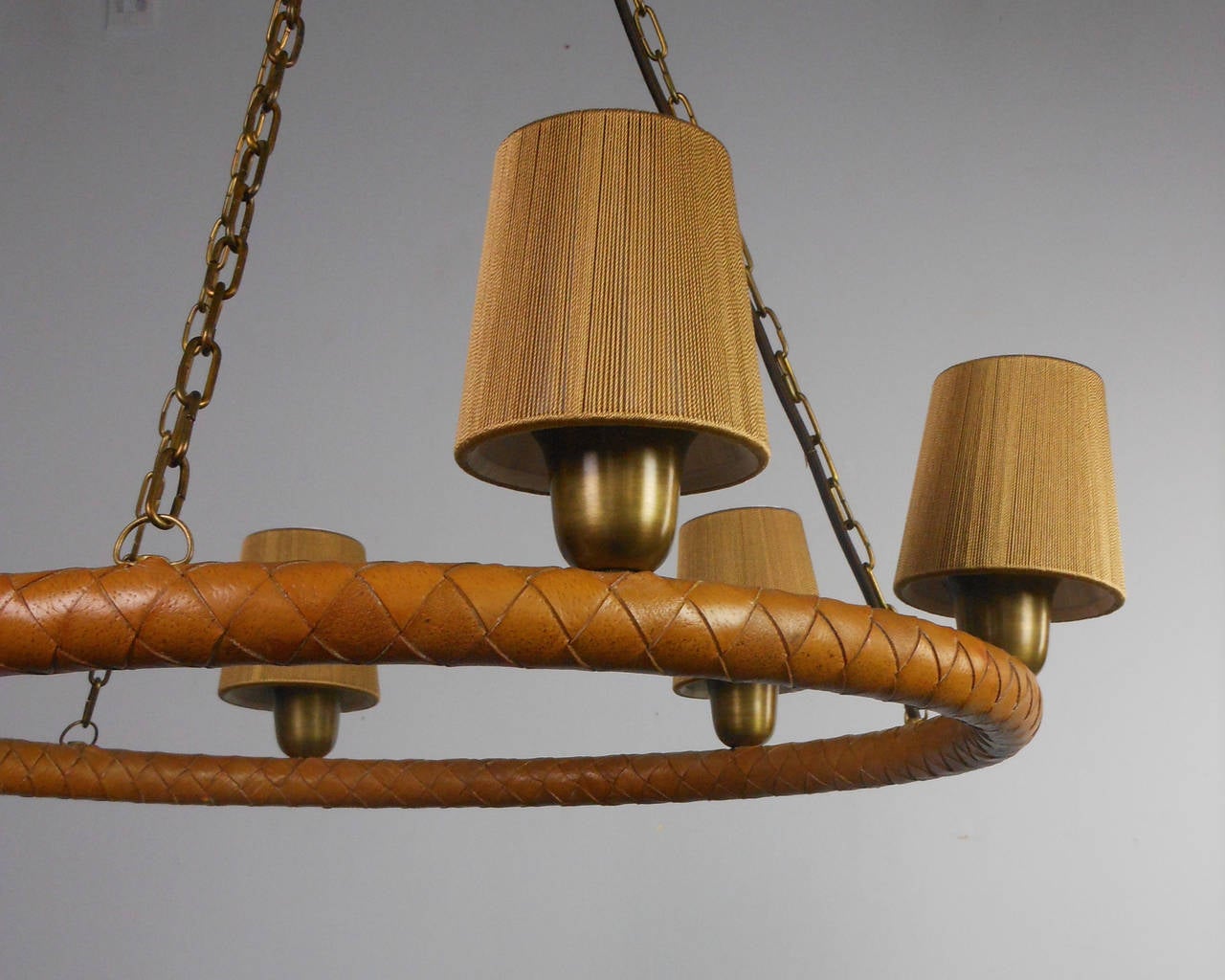 Swedish Midcentury Chandelier by Hans Bergström for Atelje Lyktan In Good Condition For Sale In New York, NY