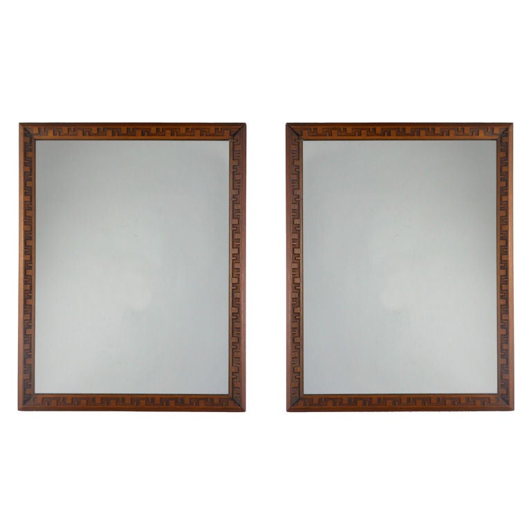 Frank Lloyd Wright Pair of Mirrors for Heritage Henredon For Sale