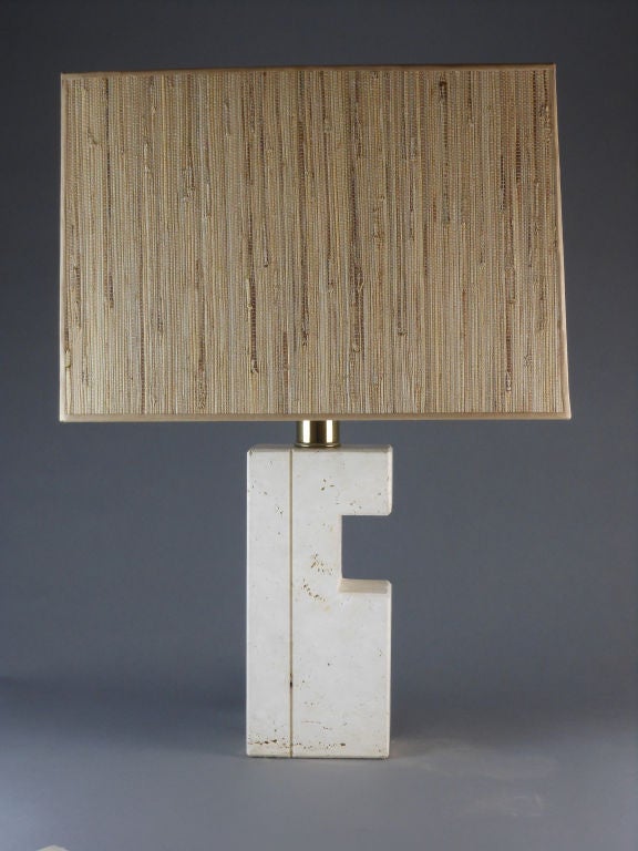 An Italian Travertine Lamp. 3