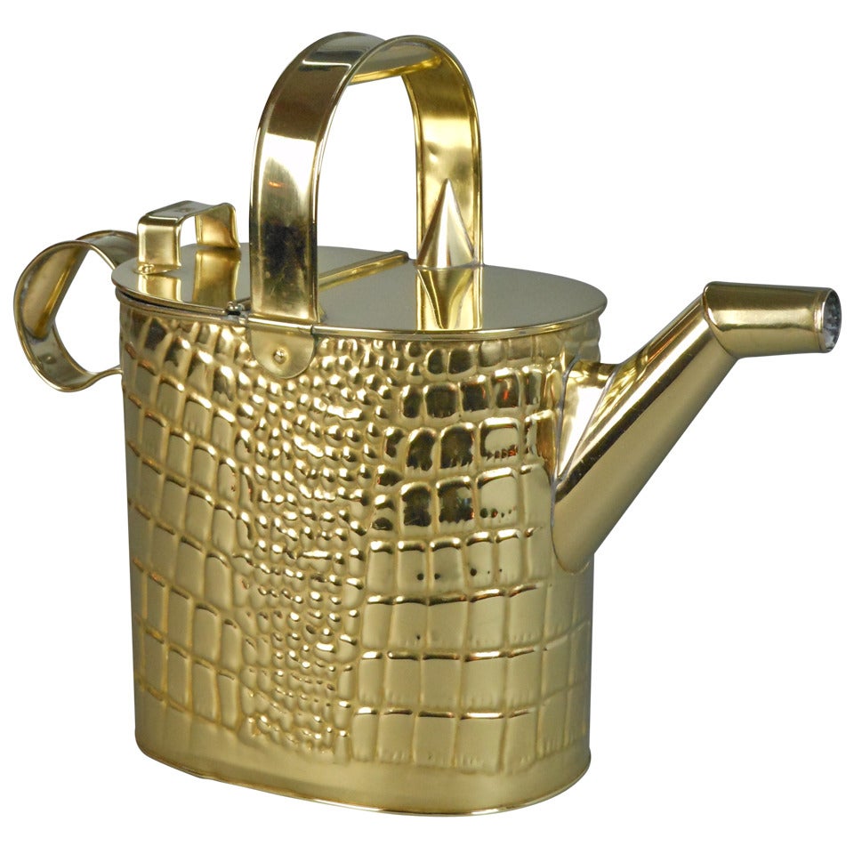 Arts and Crafts Brass Watering Can For Sale