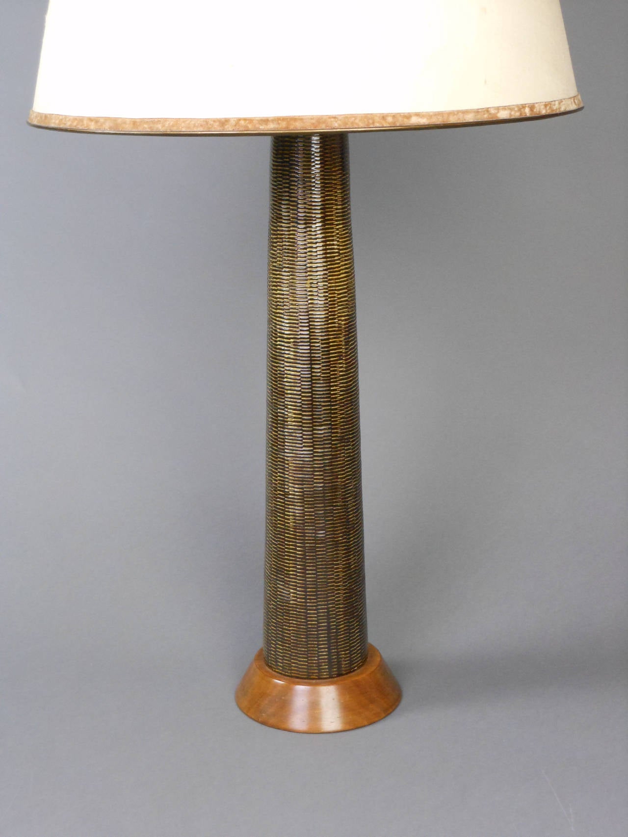 Mid-Century Modern Scandinavian Modern Ceramic Table Lamp by Upsala For Sale
