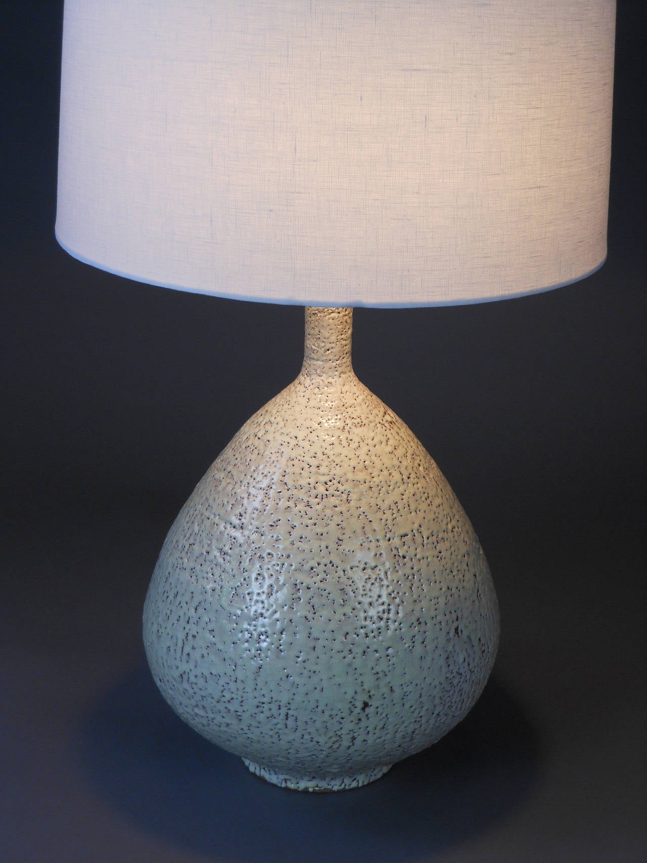 Mid-Century Ceramic Lamp by Jacques Garnier In Good Condition For Sale In New York, NY