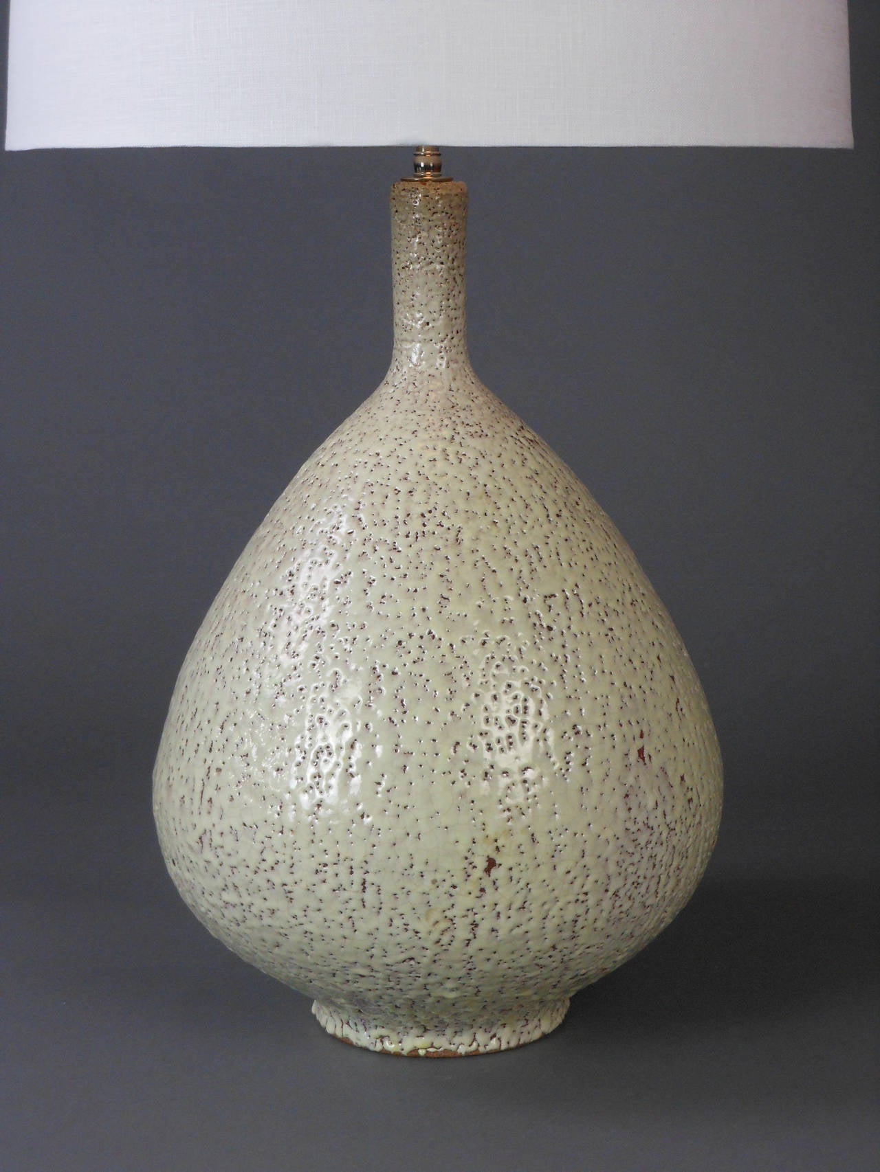 Mid-Century Ceramic Lamp by Jacques Garnier For Sale 2