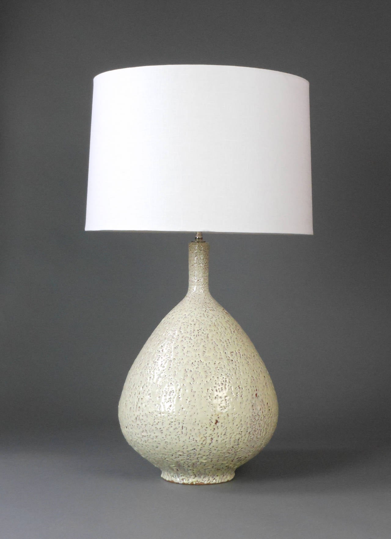 Mid-Century Ceramic Lamp by Jacques Garnier For Sale 1