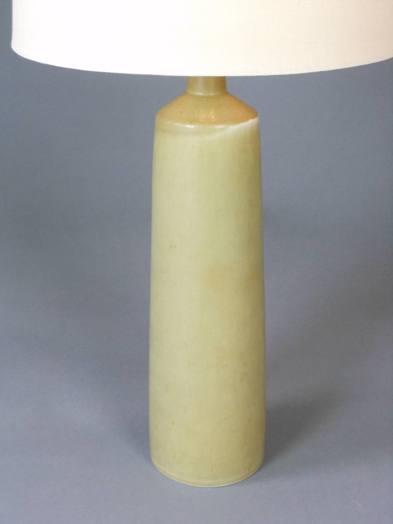 20th Century Scandinavian Modern Green Ceramic Lamp by Per Linnemann-Schmidt For Sale