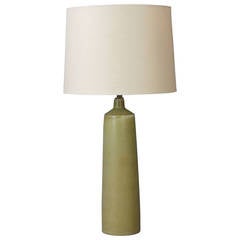 Scandinavian Modern Green Ceramic Lamp by Per Linnemann-Schmidt