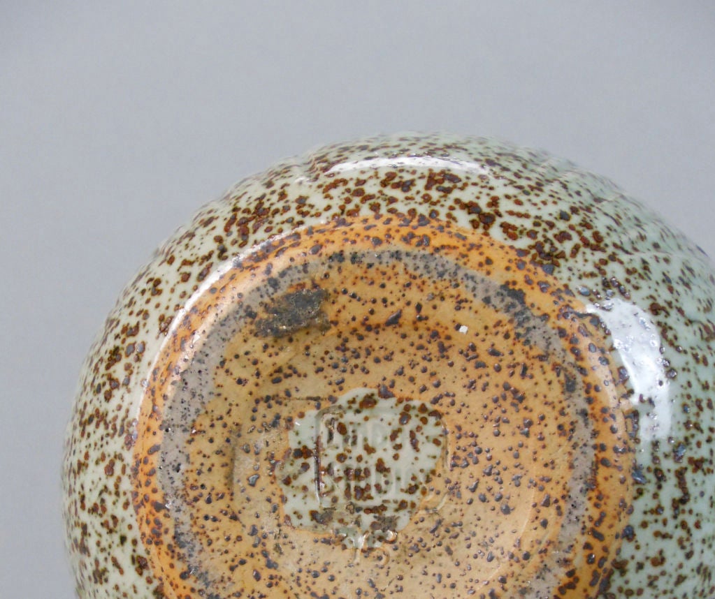 Earthenware Canadian Ceramic Vase by Luke Lindoe For Sale
