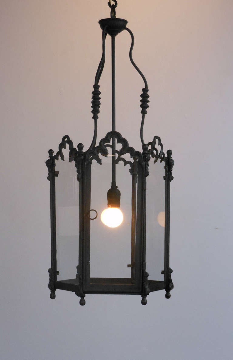 A French Iron Lantern In Good Condition In New York, NY