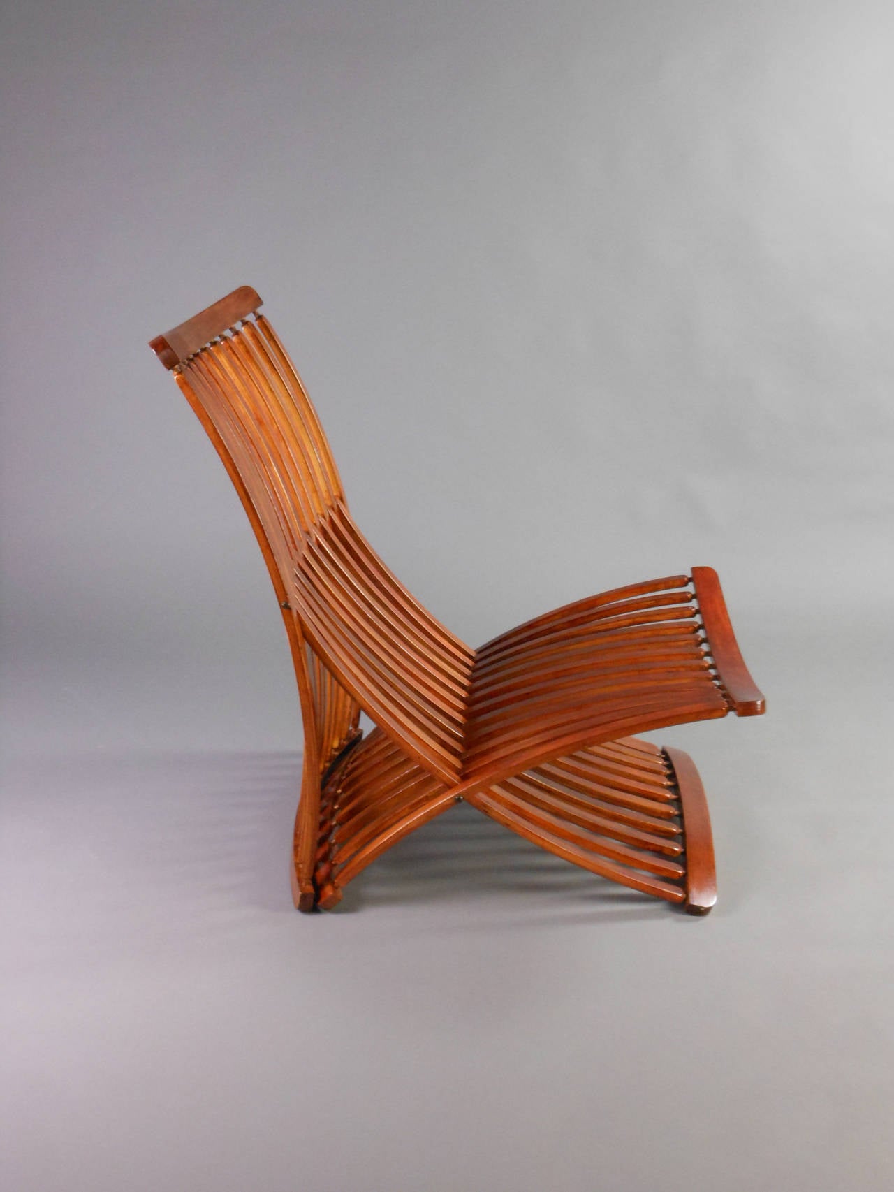 Organic Modern Canadian Birch Steamer Chairs by Thomas Lamb, circa 1970 For Sale