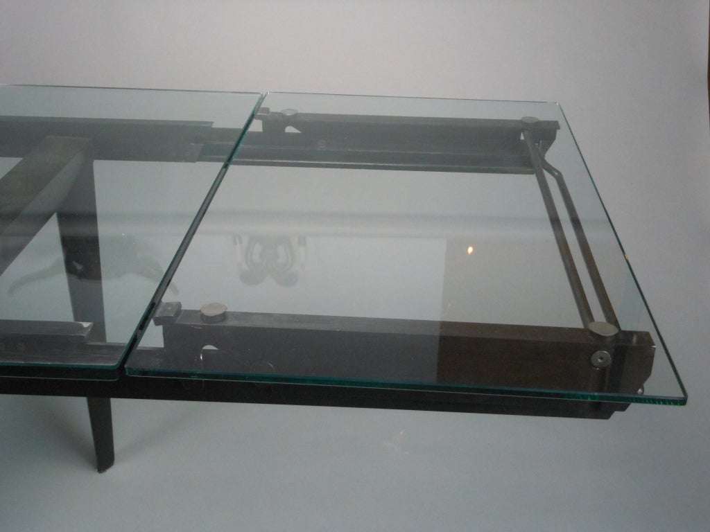 An Italian Aluminum and Glass Table 3