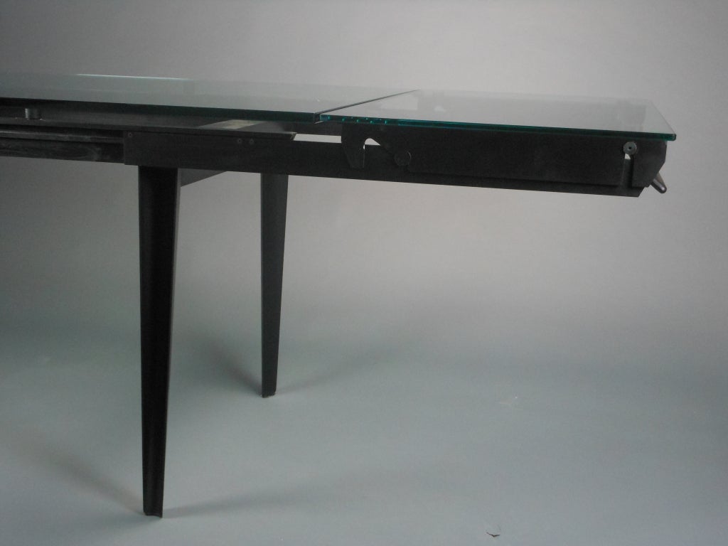 An Italian Aluminum and Glass Table 4
