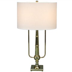 A Swedish Grace Period Brass Lamp