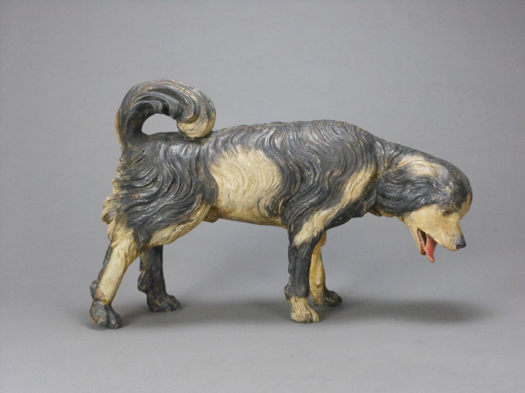 Baroque Sculpture of a Dog In Good Condition For Sale In New York, NY