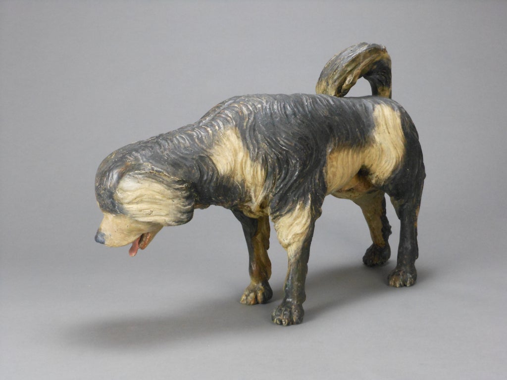 18th Century and Earlier Baroque Sculpture of a Dog For Sale